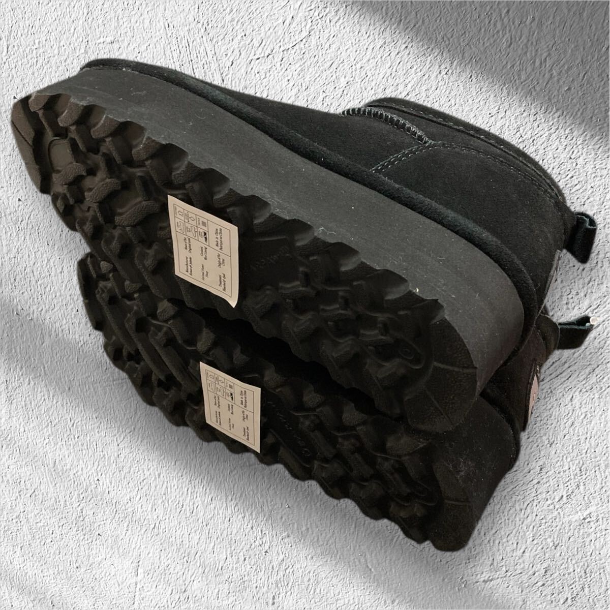 BEARPAW 新品未使用　厚底ブーツ　ムートンブーツ　内ボア　黒　22㎝_画像7