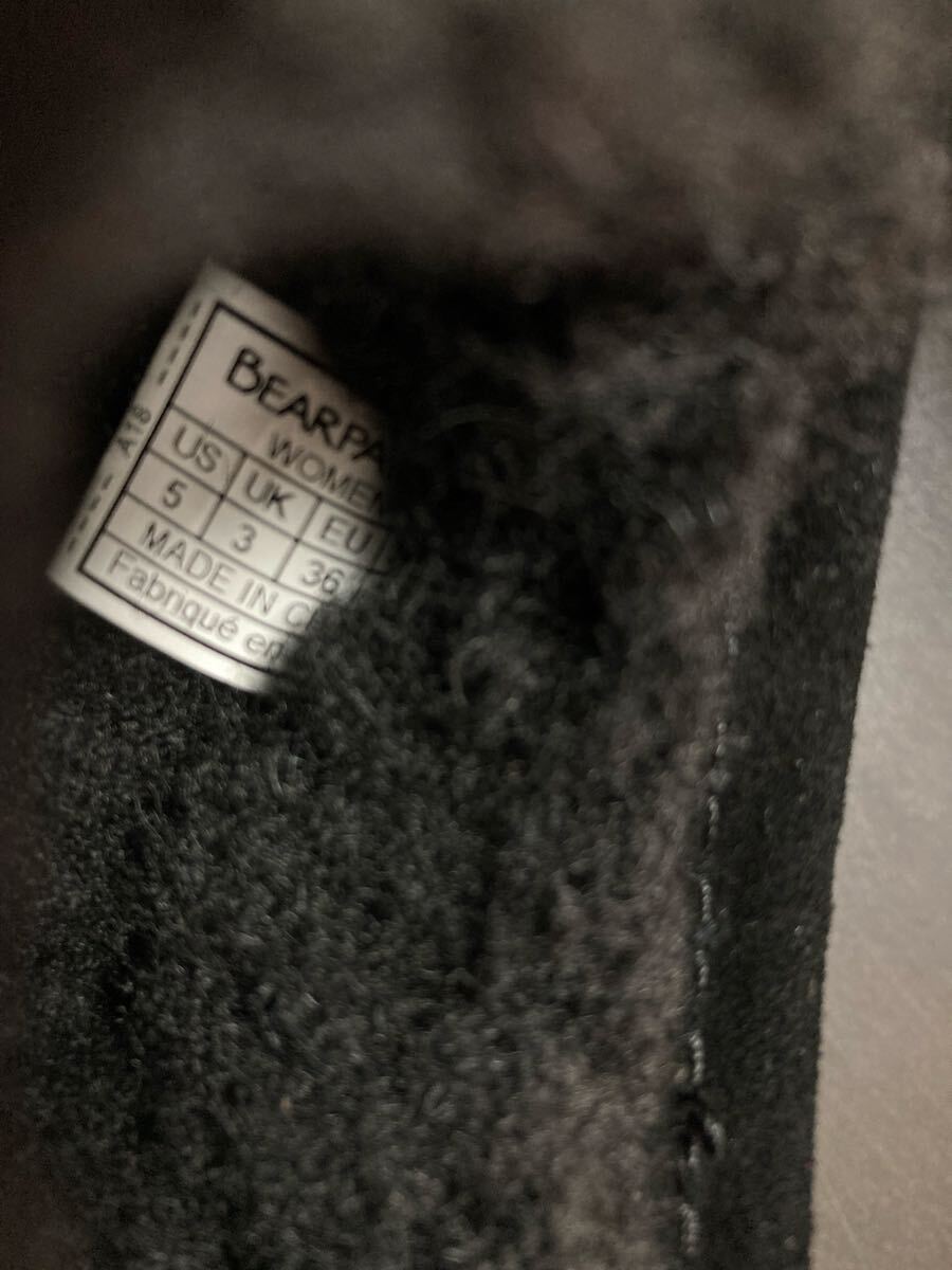 BEARPAW 新品未使用　厚底ブーツ　ムートンブーツ　内ボア　黒　22㎝_画像8