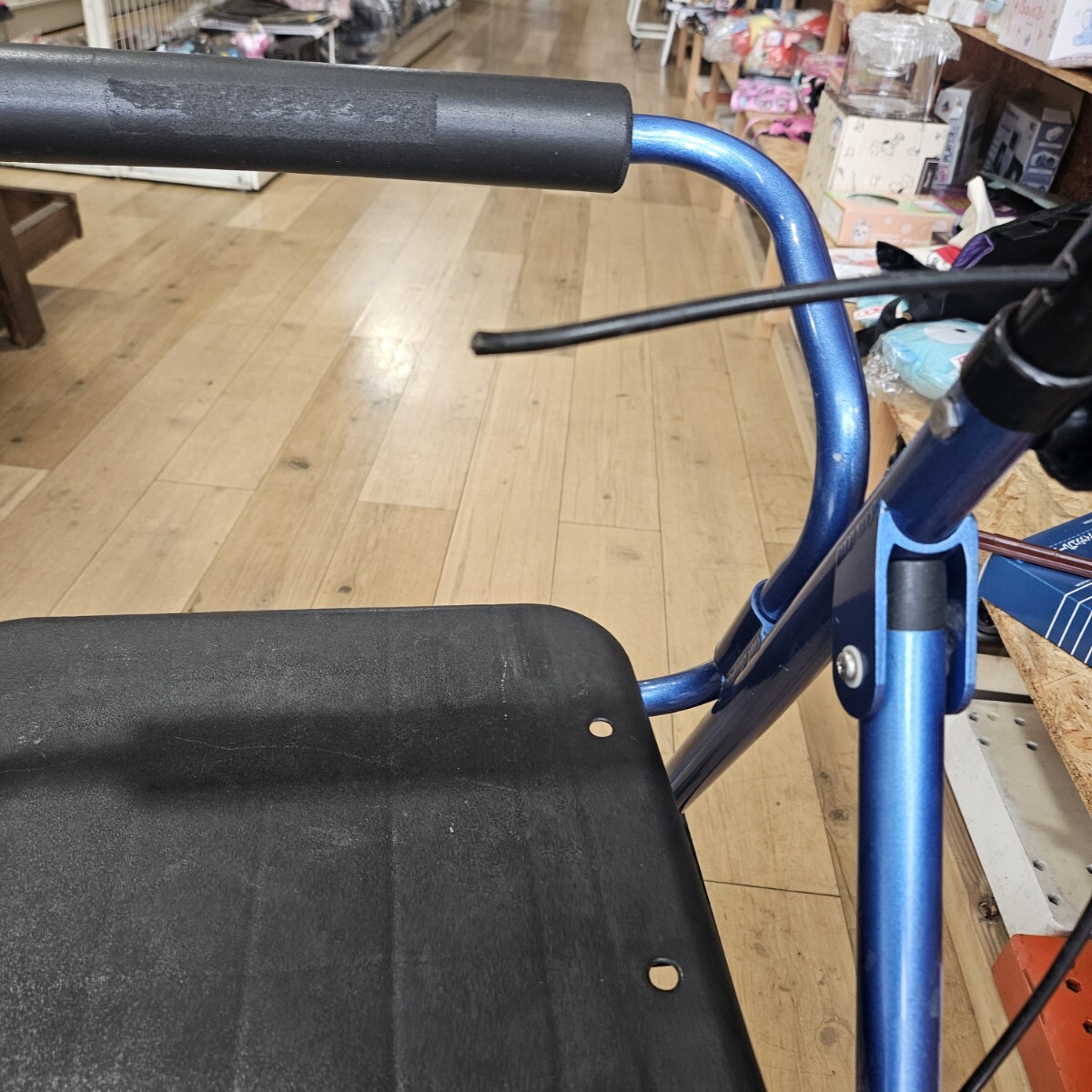  ходунки товары для ухода коляска для пожилых б/у голубой удобно 