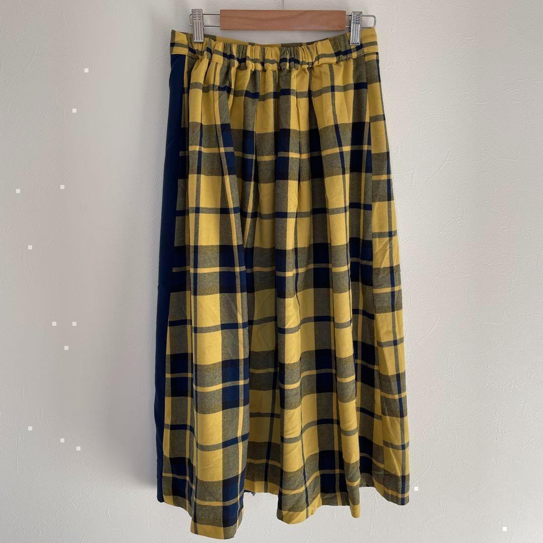 【Samansa Mos2】ロングスカート Fサイズ チェック柄サマンサモスモス_画像3