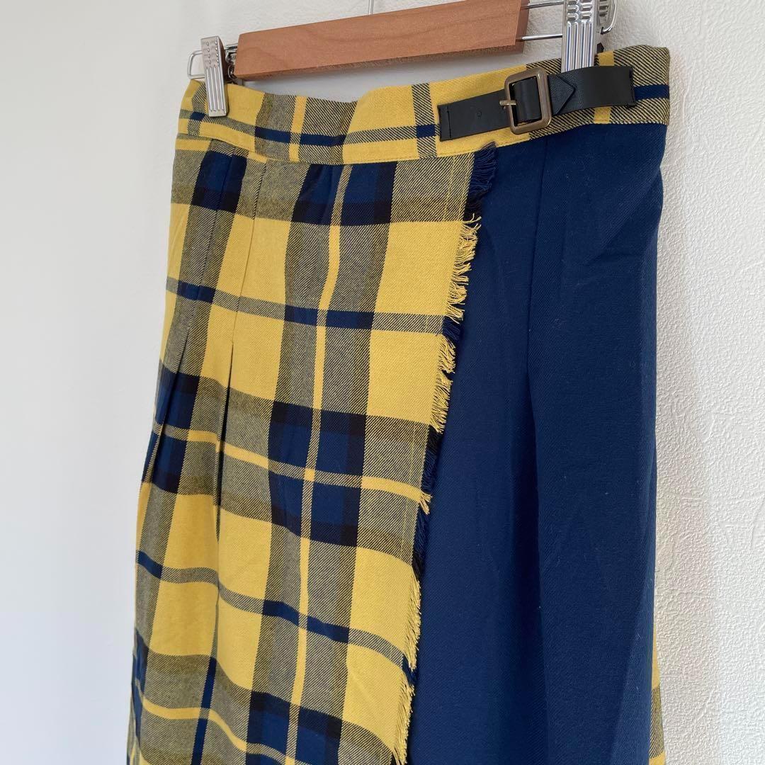 【Samansa Mos2】ロングスカート Fサイズ チェック柄サマンサモスモス_画像5