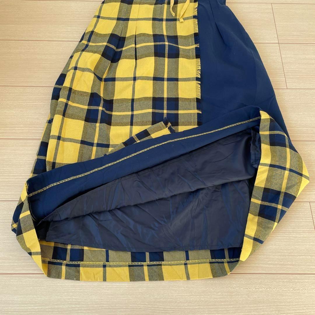 【Samansa Mos2】ロングスカート Fサイズ チェック柄サマンサモスモス_画像8