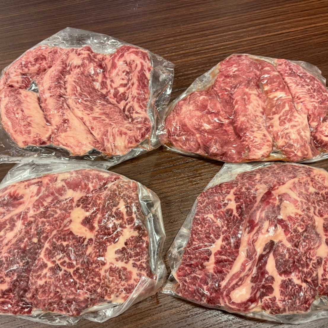 和牛・交雑牛カルビ400グラム(並カルビ・中落カルビ・赤身カルビ・並ロース等)※送料お客様負担、落札後連絡・他の商品と混載可能_画像1
