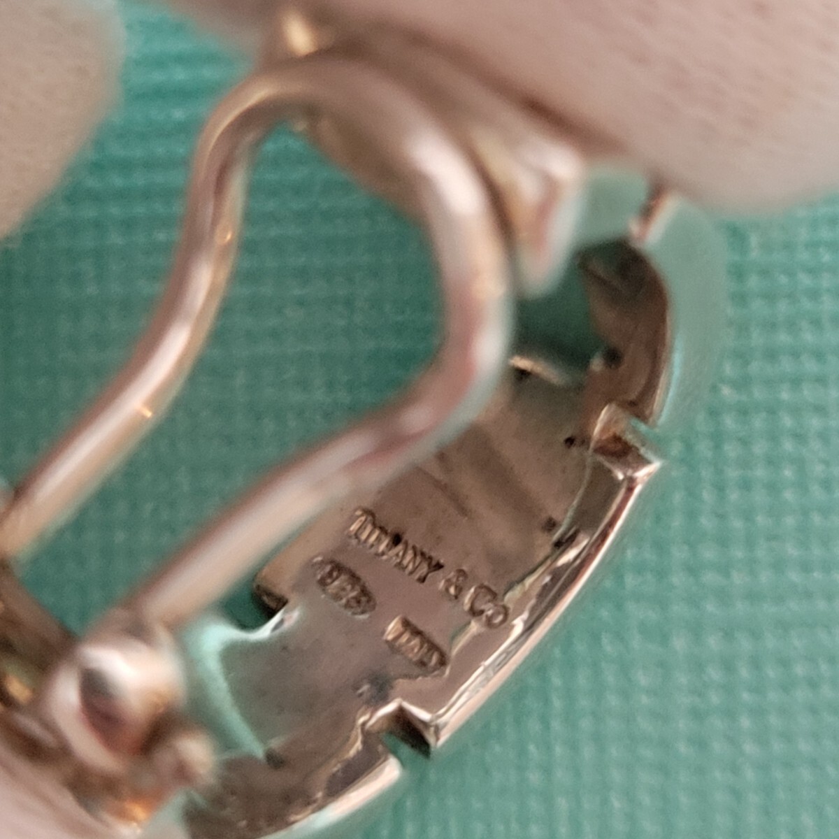 ティファニー TIFFANY Hリンク イヤリング シルバー ゴールド コンビ_画像7