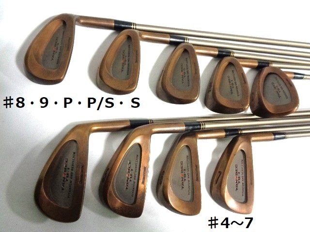 10本■BRIDGESTONE■TAN▼BEC■TB-I■♯3~9・P・P/S・S■ Rカーボン■送料無料■アイアンset673 _画像4