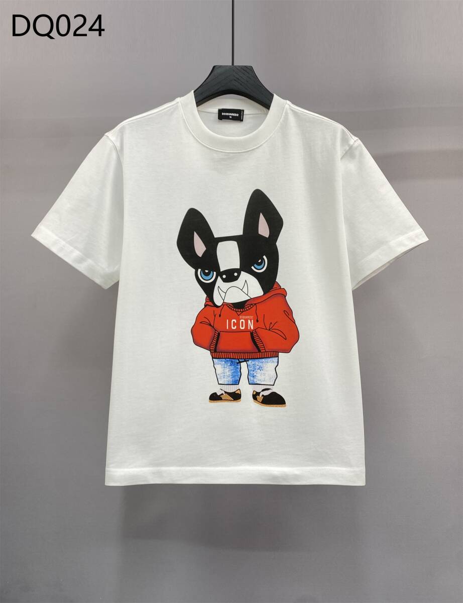 未使用 DSQUARED2 サイズXL ディースクエアード Tシャツ 半袖Tシャツ DQ024 ホワイト