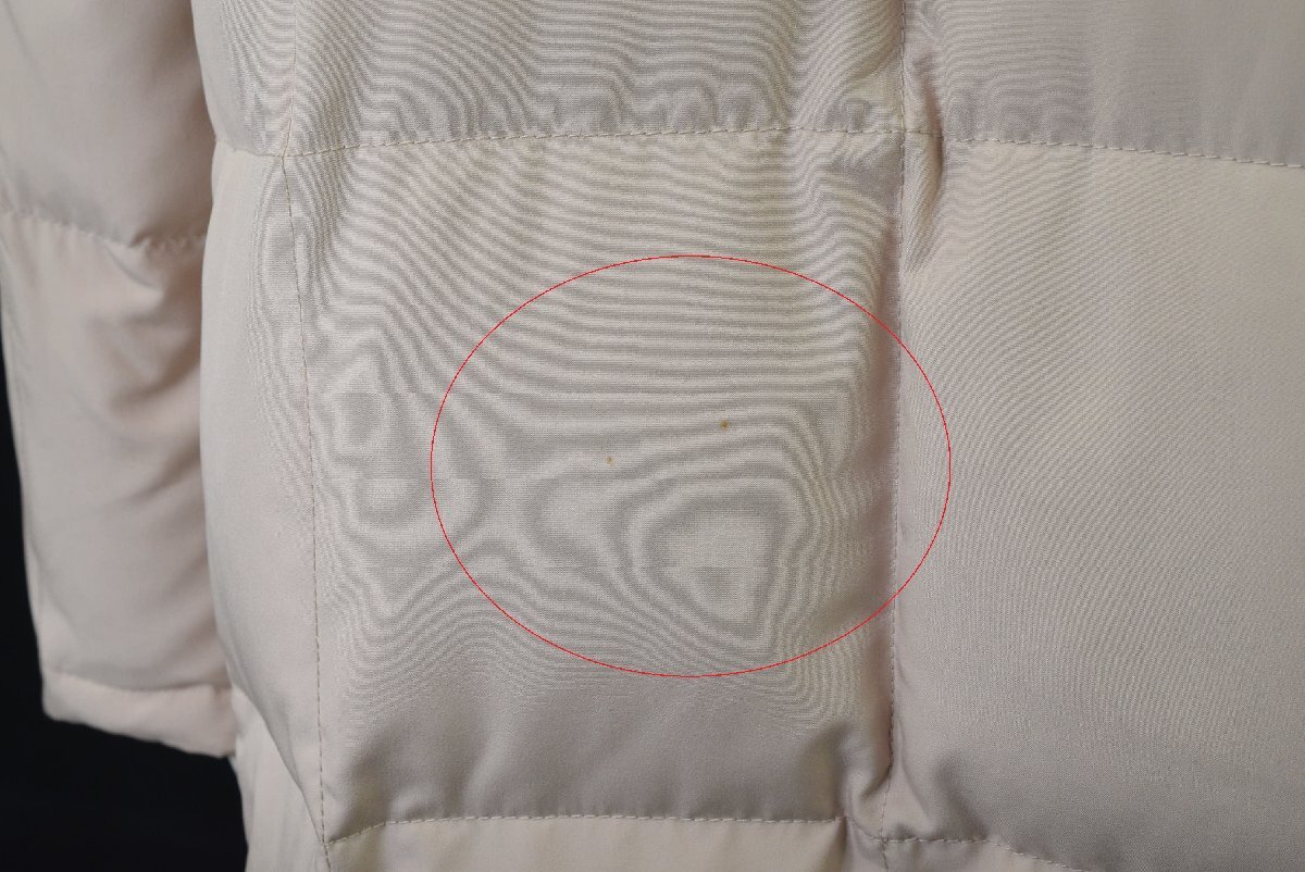 1420-25R0217★三陽商会 SANYO COAT★軽量 ダウンコート ベージュ M 腰下までぽかぽか温か着丈_画像6