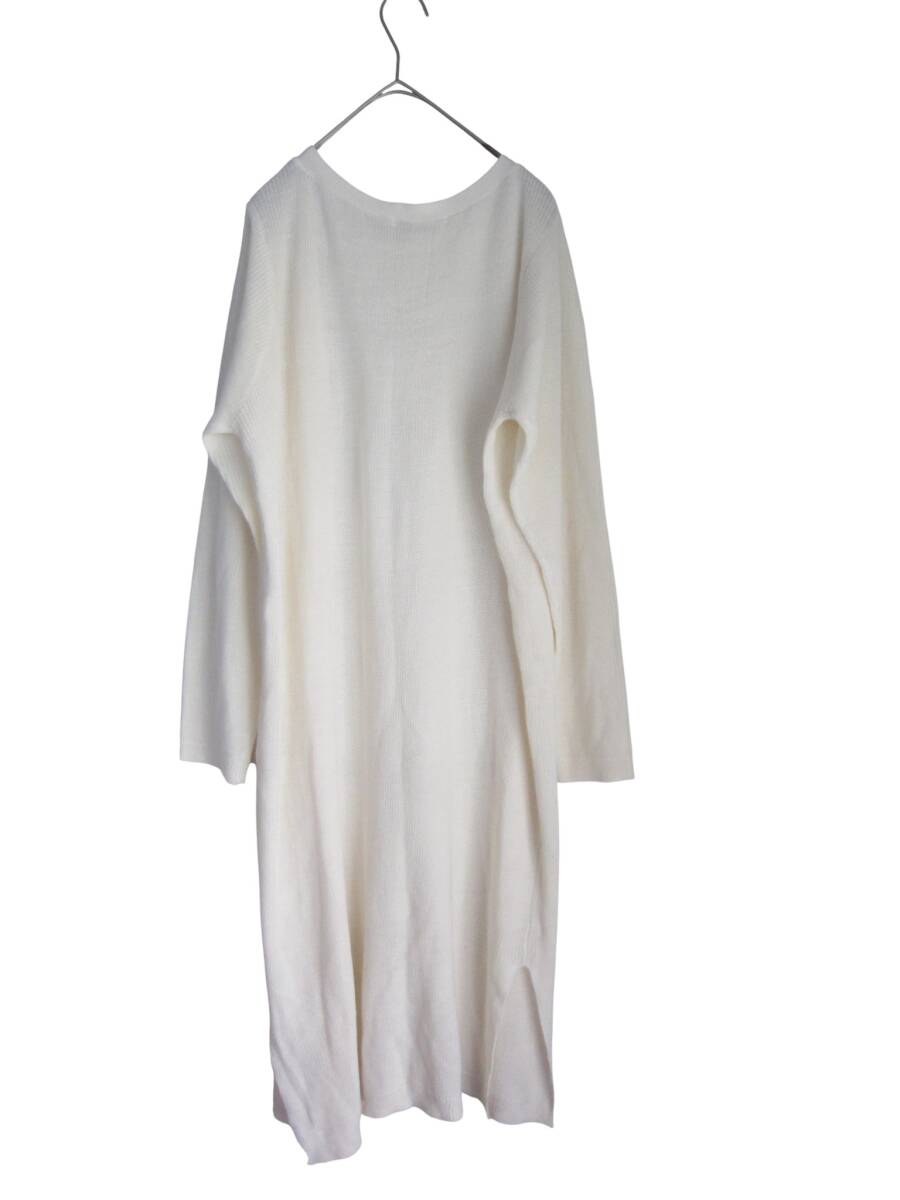 送料無料　M42　美品　【3L】　ホワイト　厚地　トッパー　ニットロング丈　カーディガン　大きいサイズ　ゆうパケットプラス_画像5