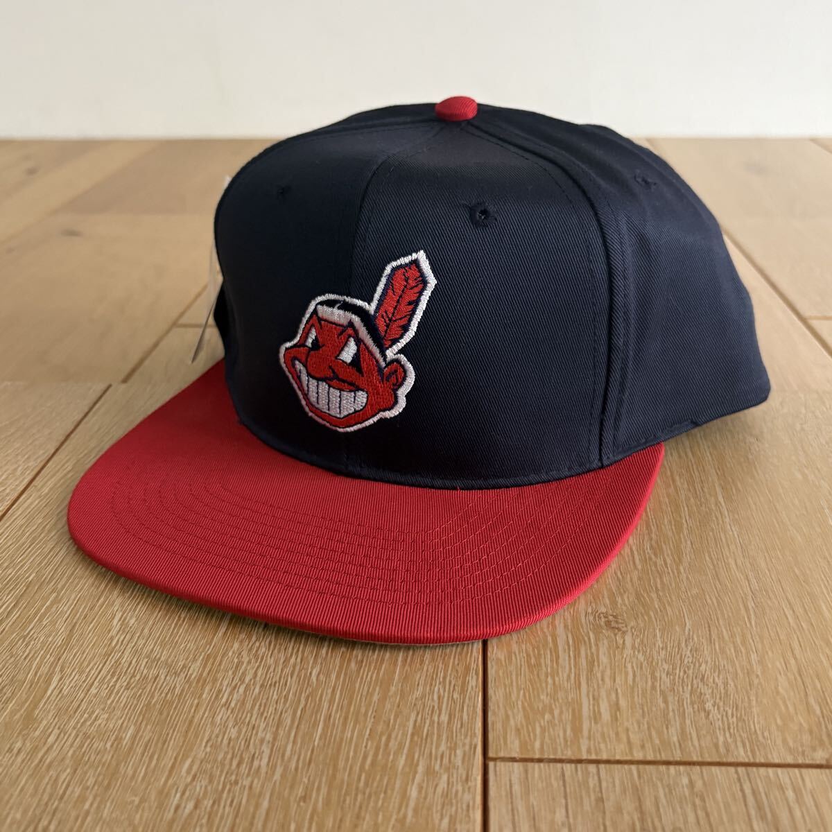 ★90s★クリーブランド・インディアンス キャップ★新品タグ付★レアブランド★デッドストック_画像3