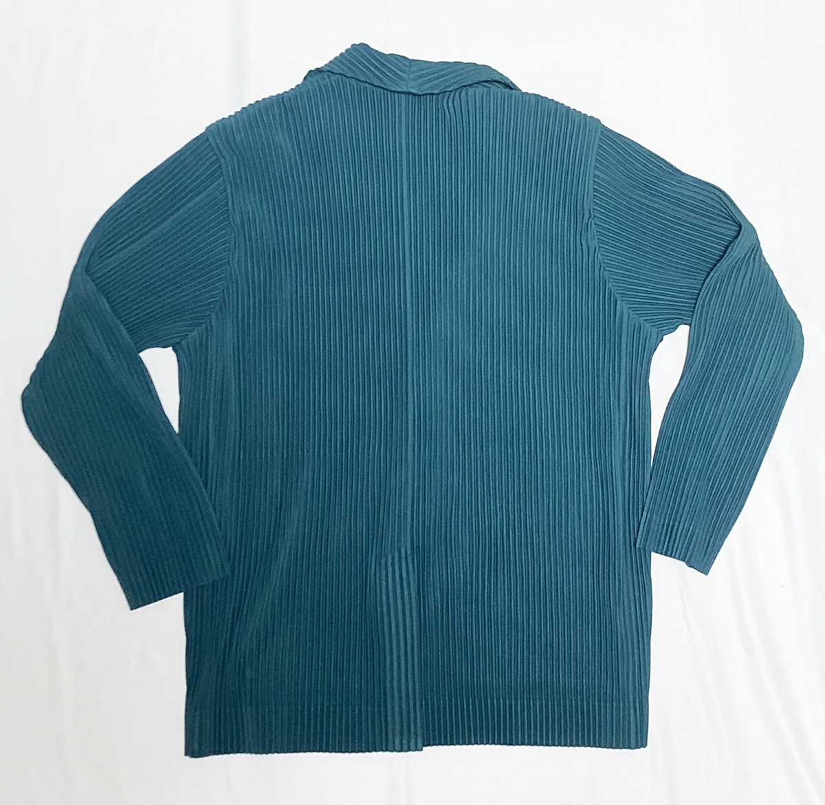HOMME PLISSE ISSEY MIYAKEオムプリッセイッセイミヤケ★サックスブルーのプリーツジャケット★サイズ3_画像4