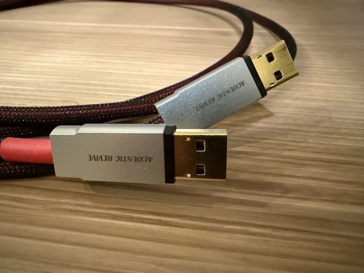 アコースティックリバイブ Acoustic Revive 電源・信号完全分離型USBケーブル 1.0m USB-1.0SP-TripleC_画像1