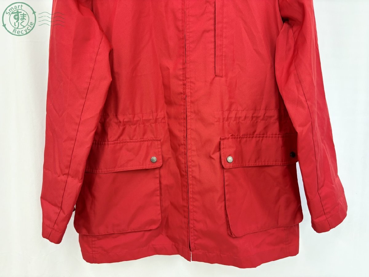 BJ0705009　▲ BURBERRY バーバリー FDC63-624-18 フード付き ジャケット 11 レッド ノバチェック ファッション 上着 アウター 洋服 中古_画像3