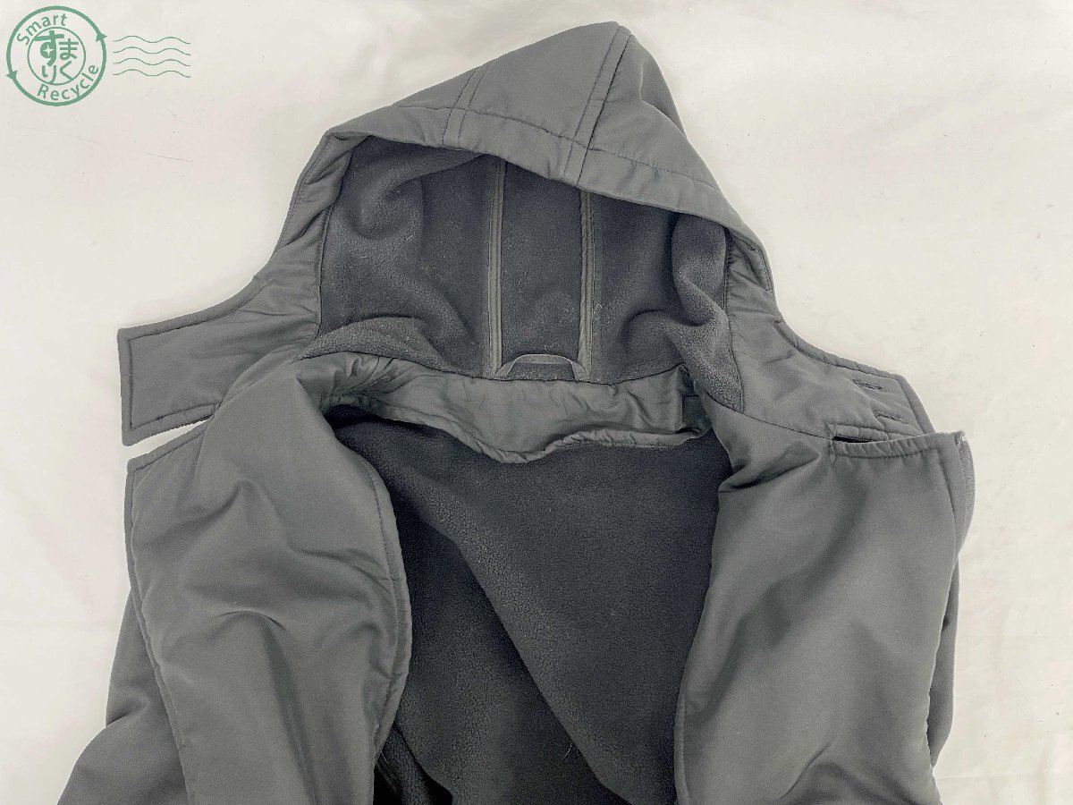 BJ0607402　◇ BURBERRY バーバリー コート ブラック系 黒系 表記サイズM フード付き 服 ファッション 現状品 中古品 used品_画像4