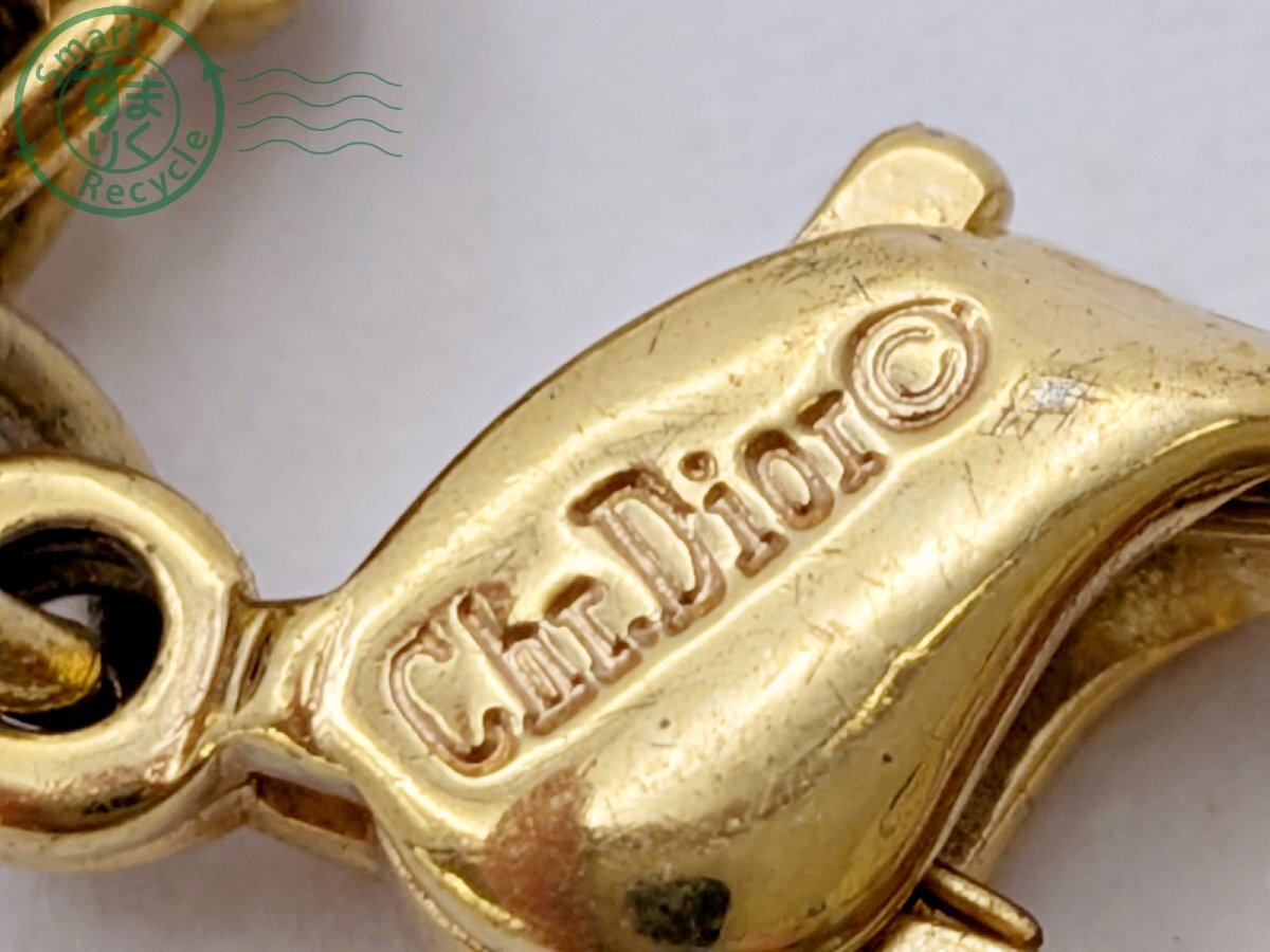 BJ0707783　★ Christian Dior クリスチャン・ディオール ブレスレット フィガロチェーン チェーン 喜平 ゴールドカラー ※パーツ欠損_画像9