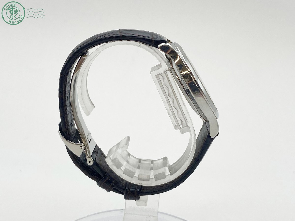 7BI0600313 ◇ JAEGER LECOULTRE ジャガールクルト 140.8.93 マスターリザーブドマルシェ 自動巻き SS シルバー文字盤 腕時計 中古 稼働_画像4