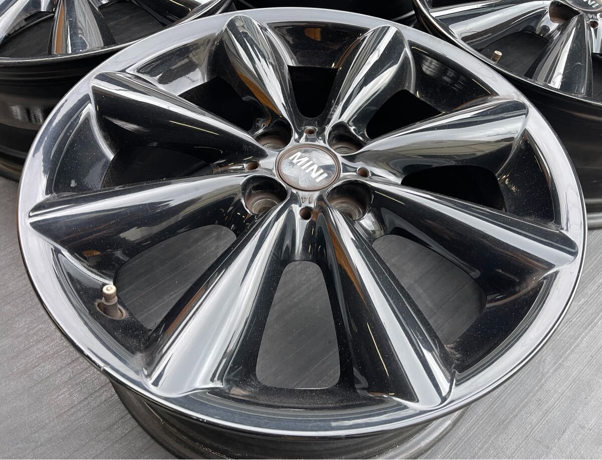 MINI R56 ミニ 純正アルミホイール 17×7J 4H100 +48 中古品 4本 直接の受け渡し可能 (RK)_画像2