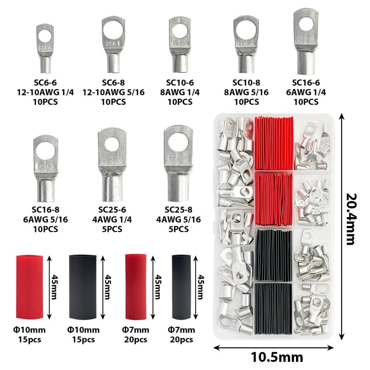 Socpuro. терминал обжимные клещи 6.0~50mm роторный кости терминал обжимной инструмент 4 позиций комплект . давление надеты рукав терминал [ обжимные клещи + кабельный резак 