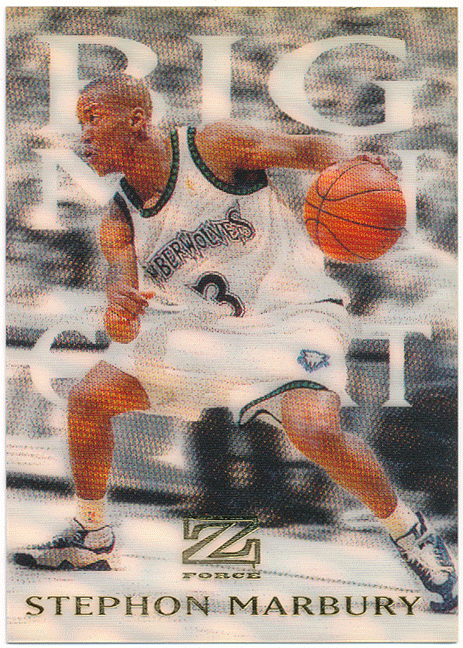 Stephon Marbury NBA 1997-98 Skybox Z-Force Big Men On Court ステフォン・マーブリー_画像1