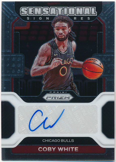* Coby White NBA 2021-22 Panini Prizm Sensational Signature Auto автограф автограф авто ko- Be * белый 