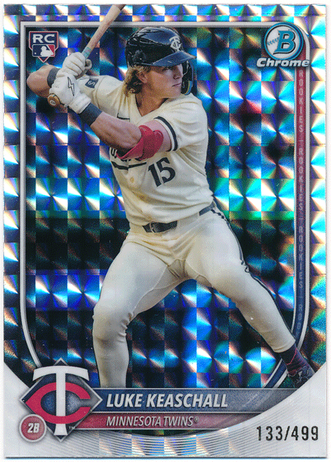 Luke Keaschall MLB 2025 Bowman Chrome RC Rookie Geometric Refractor 499枚限定 ルーキーリフラクター ルーク・キーシャル_画像1