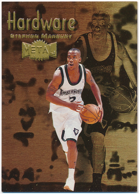Stephon Marbury NBA 1997-98 Skybox Metal Universe Hardware ステフォン・マーブリー_画像1