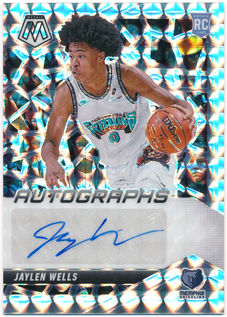 ☆ Jaylen Wells NBA 2024-25 Panini Mosaic RC Rookie Prizm Signature Auto 直筆サイン ルーキープリズムオート ジェイレン?ウェルズ