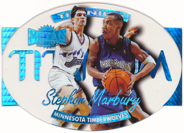 Stephon Marbury NBA 1997-98 Skybox Metal Universe Titanium ステフォン・マーブリー_画像1