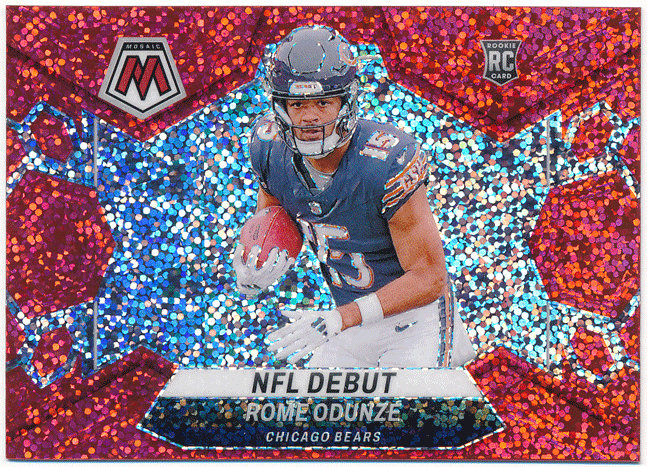 Rome Odunze NFL 2024 Panini Mosaic RC Rookie Sparkle Prizm ルーキー スパークルプリズム ローム・オドゥンゼ_画像1
