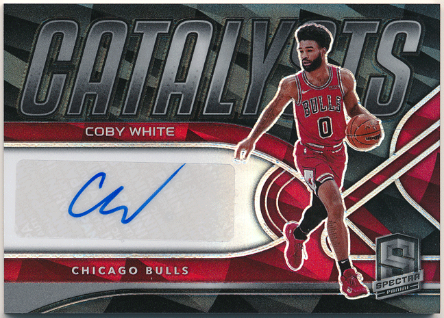 * Coby White NBA 2021-22 Panini Spectra Catalysts Prizm Signature Auto 75 листов ограничение автограф sa Imp ритм авто ko- Be * белый 