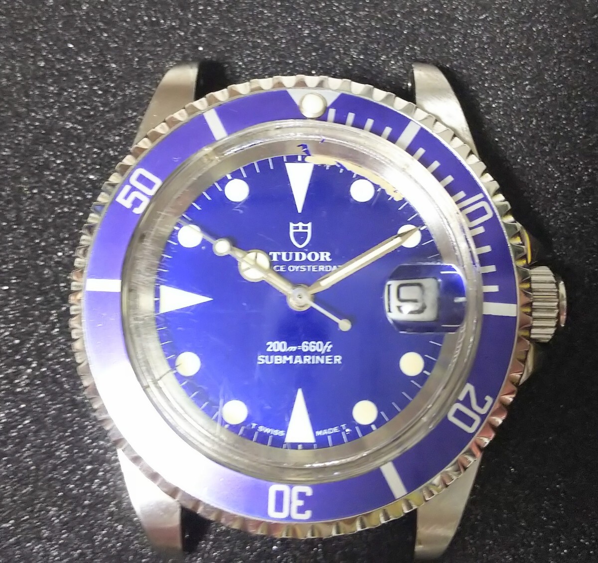 TUDOR 青サブ サブマリーナデイト チュードル Ref79090 傷などあり OHや修理前提で。チューダー_画像1