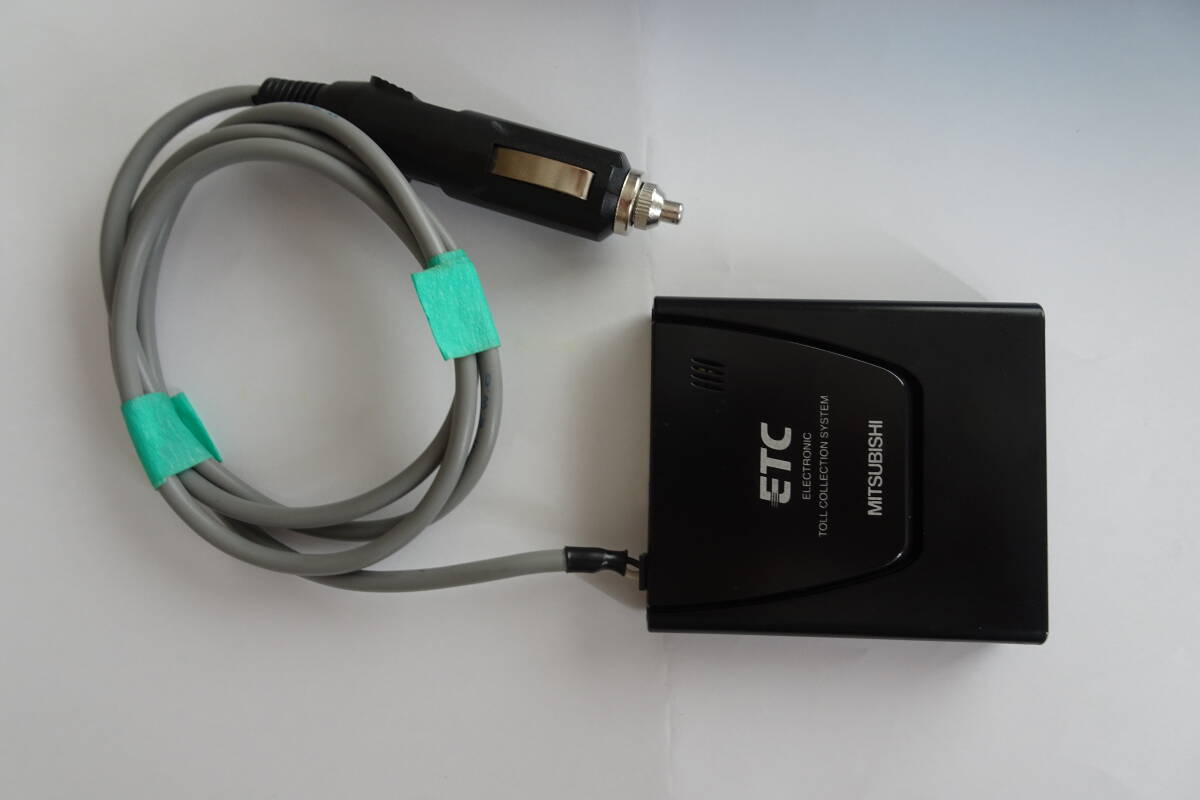 三菱アンテナ一体型ETC　シガーソケット付き　軽四登録_画像1
