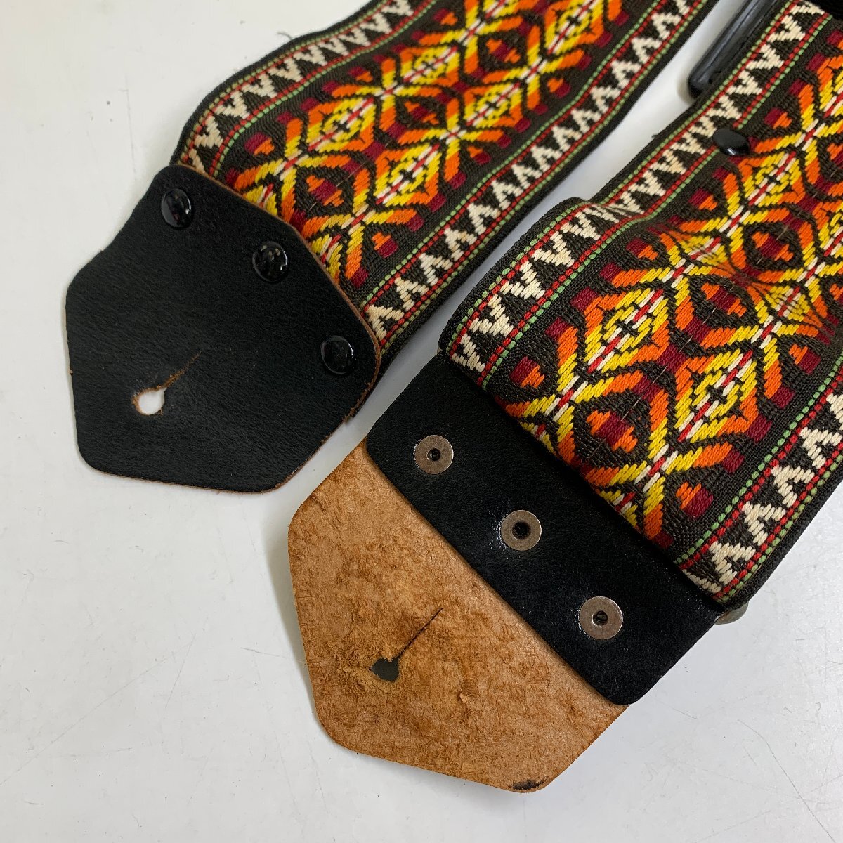 【ギターストラップ】GUITAR STRAP 刺繍 ① 〇_画像3