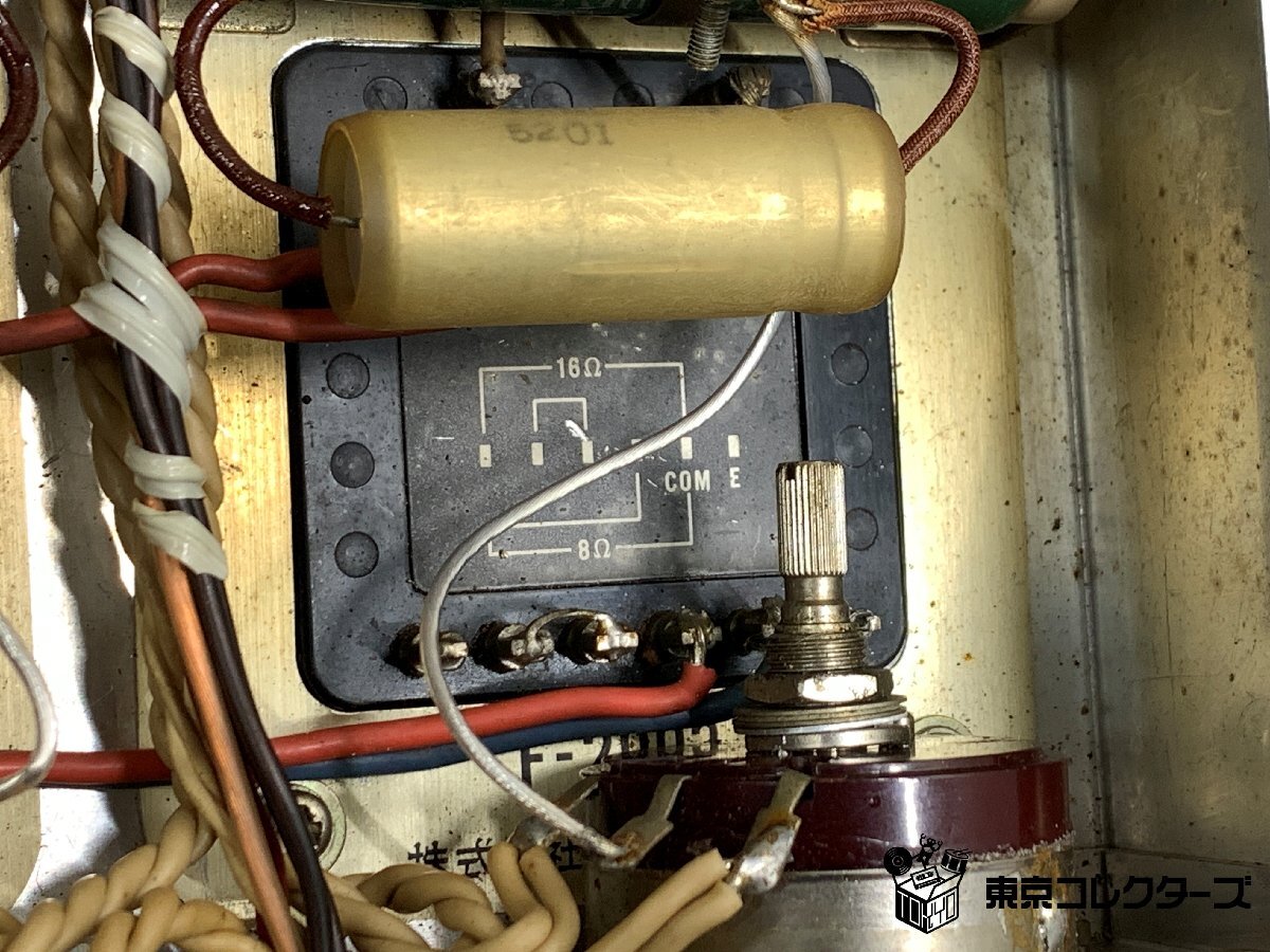 【ジャンク】自作真空管アンプ 詳細不明 部品取り用 TAMURA トランス A-4003 PC-3004 タムラ ※引取り可 □_画像8