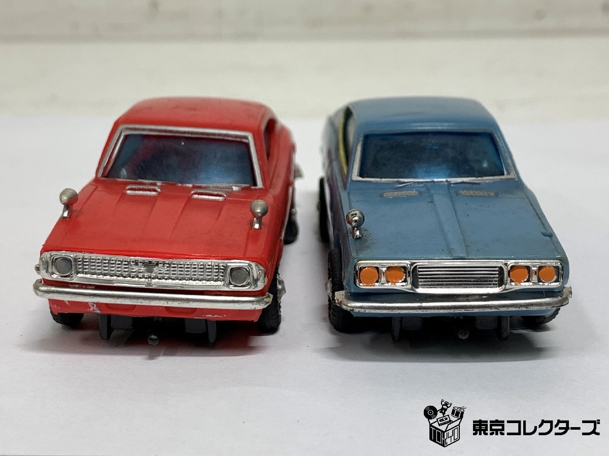 【ジャンク】バンダイ ミニミニカー カローラクーペ/ブルーバードU<2台まとめて>BANDAI 当時物 MADE IN JAPAN □_画像3