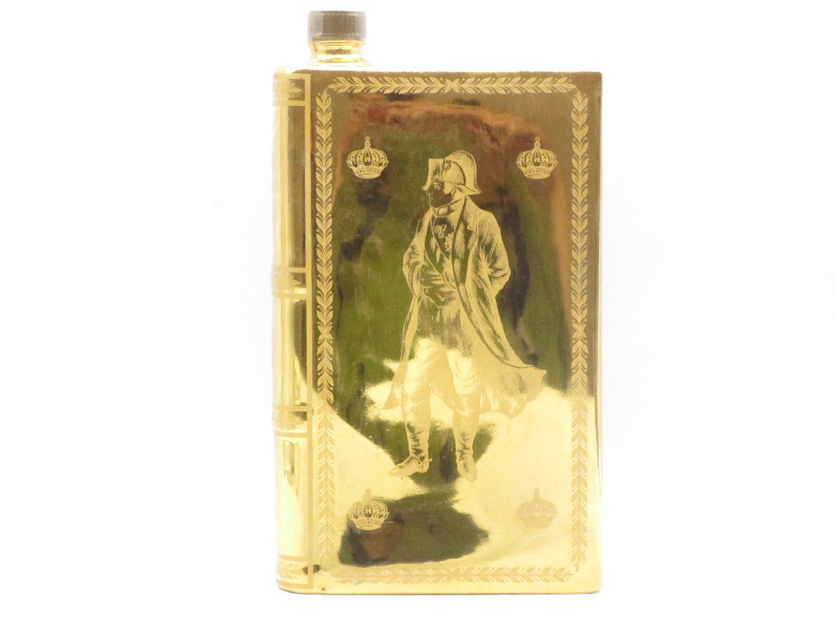 同梱不可 1円~CAMUS NAPOLEON カミュ ナポレオン ブック型 ゴールド コニャックブランデー R011419_画像2