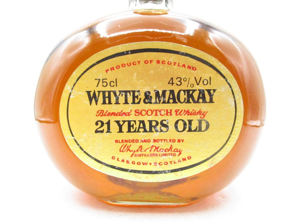 同梱不可 1円~WHYTE&MACKAY 21年 ホワイト&マッカイ スコッチウイスキー 750ml 43% X319814_画像5