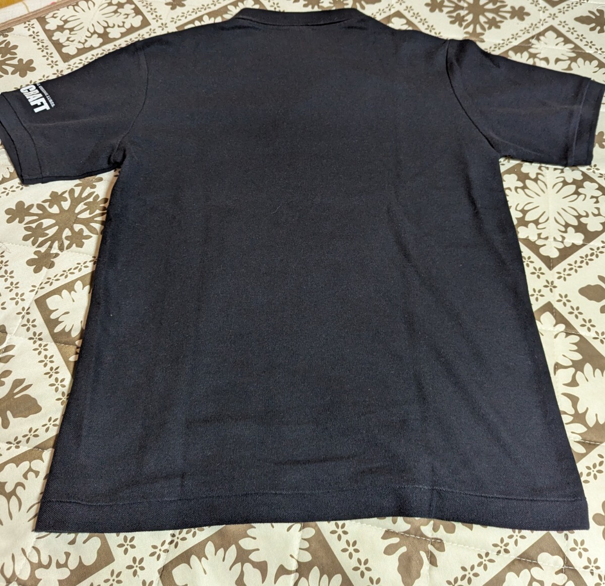 開封済み未使用品 希少 ガンクラフト ポロシャツ Мサイズ フェイスロゴ ブラック_画像4