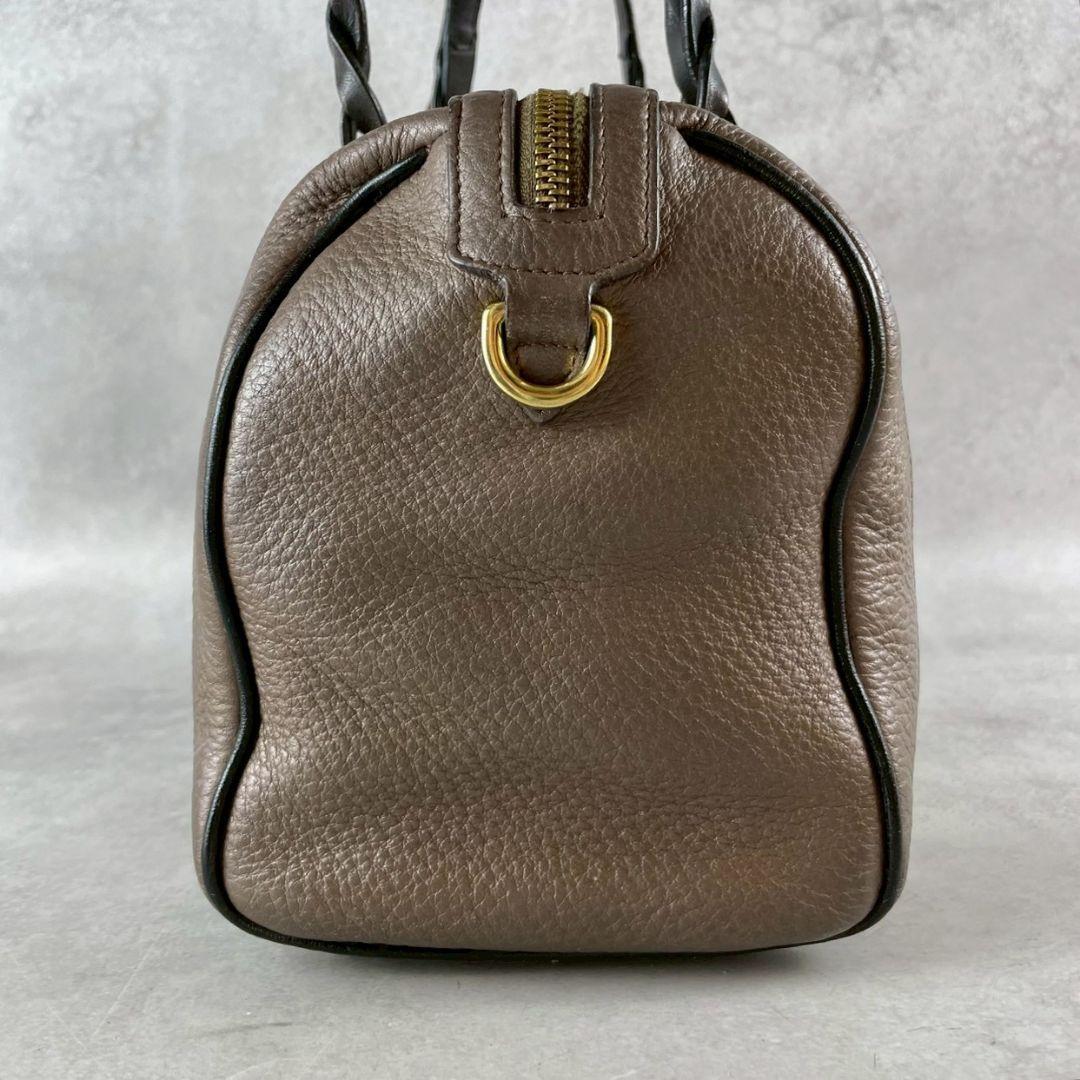 918 LOEWE フスタ ブラウン レザー ショルダーバッグ 2way_画像3