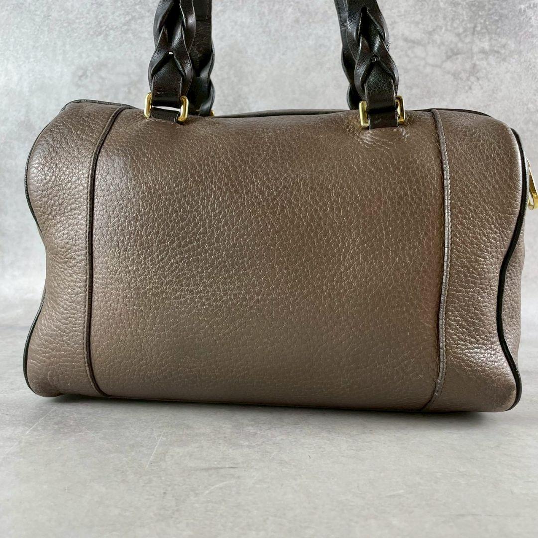 918 LOEWE フスタ ブラウン レザー ショルダーバッグ 2way_画像4