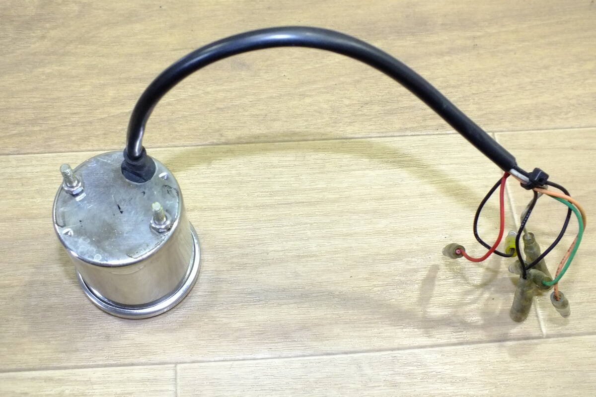 ★ ネオファクトリー 48mm 小型 電気式 NFアジャスタブルスピードメーター ステンレス 黒盤 スポーツスター 中古良品_画像3