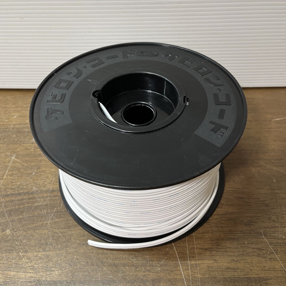 未使用 VFF 1.25×2（白）ビニル平行コード ケビロンコード ビニル平形コード (2-4_画像1