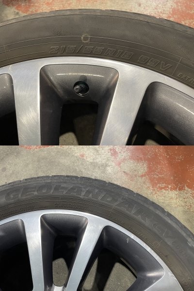 ★ABA-MK4924 ジープ コンパス　純正 18インチ アルミ ホイール　4本　18×7J ＋40 PCD114.3 5穴 ハブ径67　215/55R18★_画像7