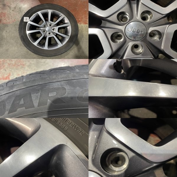 ★ABA-MK4924 ジープ コンパス　純正 18インチ アルミ ホイール　4本　18×7J ＋40 PCD114.3 5穴 ハブ径67　215/55R18★_画像3