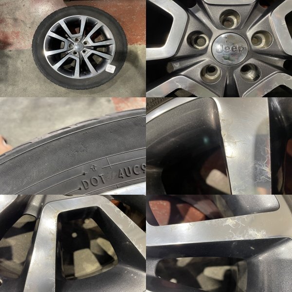 ★ABA-MK4924 ジープ コンパス　純正 18インチ アルミ ホイール　4本　18×7J ＋40 PCD114.3 5穴 ハブ径67　215/55R18★_画像4
