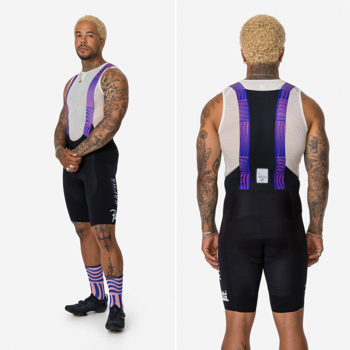 新品 Rapha + Patta 特別限定版 Men's Pro Team Bib Shorts XLサイズ ラファ + パタ メンズ プロチーム ビブショーツ_画像3