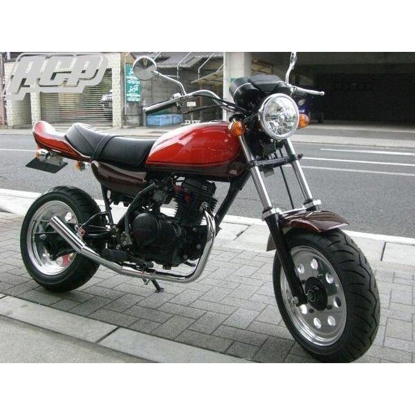 エイプ50用 エルサウンド ショート管(メッキ) マフラー【新品】 国内生産_画像3