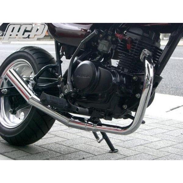 エイプ50用 エルサウンド ショート管(メッキ) マフラー【新品】 国内生産_画像2