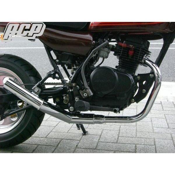 エイプ50用 エルサウンド ショート管(メッキ) マフラー【新品】 国内生産_画像1