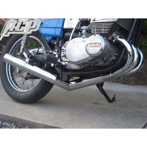 GT380用 エルサウンド集合ショート管(メッキ)!【新品】 国内生産_画像1