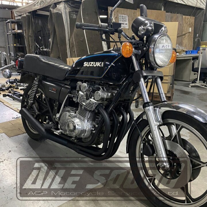 GS750 エルサウンド ショート管 ブラック マフラー 新品!国内生産!_画像2